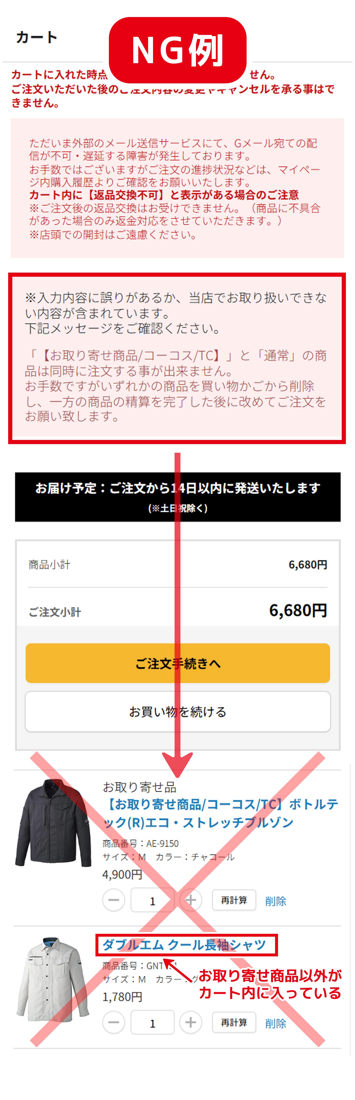 「メーカー取り寄せ商品」について